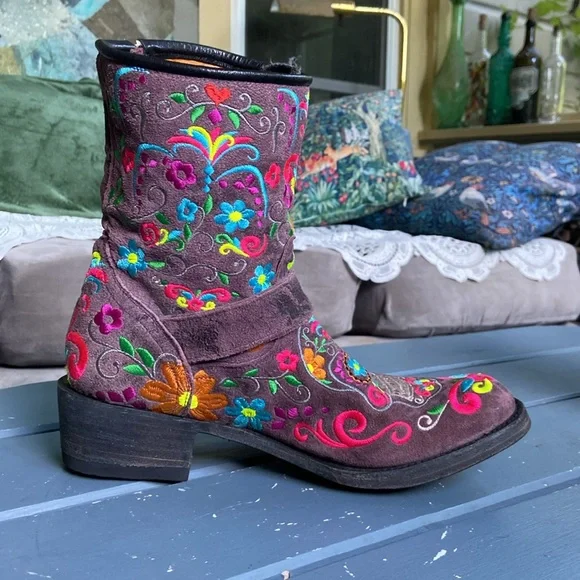 Rare Old Gringo Klak MC Boots in Dusty Purple - Picture 5 of 14